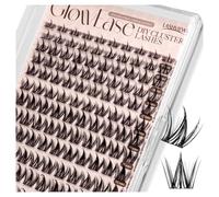 LASHVIEW 144pcs Natural Look Cluster Lashes Extensions Lash Extension Clusters D Curl Lash Clusters Super Thin Band & Soft Lashes Reusable 8-16 mm Mix (S03)