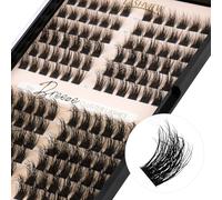 LASHVIEW Lash Clusters 144 Pestañas 3D Cluster Lashes DIY Cluster Eyelash Extensions Mega Volume Reusable Individual Lashes Cluster Look Super Thin Band & Soft-BDD09, 10-16 mix)