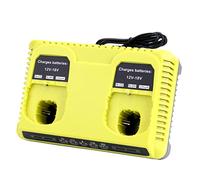 Lasica Reemplazo para batería RYOBI 18V cargador dual P117S compatible con Ryobi 18V 14.4V 12V 9.6V ONE+Plus Baterías P190 P189 P108 P107 P104 P103 P102 P100 PBP005 PBP02 Estación de carga rápida