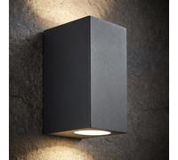 LASIDE Aplique Pared Exterior, GU10 Antracita Aluminio Up Down Lámpara Lampara Exterior Pared, IP44 Impermeable Luz Exterior Iluminación para Balcón, Garaje, Terrazas, Patio, Jardin