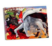 Lasite Pablo Picasso《Corrida de toros》Cuadro Lienzo Impresión de Lienzo Cuadro Lienzo Para Tu Salón o Dormitorio Listo Para Colgar Sala de Estar Decoración Pared（60x78cm） 24x31inch,Enmarcado