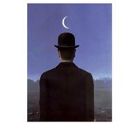 Lasite Rene Magritte《El maestro de escuela》Cuadro en Lienzo Cuadros Decoracion Salon Impresión de Lienzo de Pared Arte Pintura para Decoración(Sin Marco,（50x70cm20x28inch