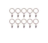 Lasitech 10 Piezas de Accesorios for Ventanas al por Mayor con Clips, Anillos Cortina, Pinzas Metal for Ropa, Hebillas Varilla, decoración(Antique Copper-25mm)