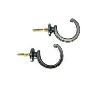 Lasitech 2 Tapones de expansión con Extremo Bola for Colgar Ropa, Ganchos for Sujetar Cortinas en la Pared(Black)