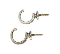 Lasitech 2 Tapones de expansión con Extremo Bola for Colgar Ropa, Ganchos for Sujetar Cortinas en la Pared(Silver)