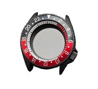 Lasitech Estuche for Reloj NH35 de 42 mm for Hombre, Acero Negro, Movimiento NH36, Accesorios, Correa Zafiro 22(17 Matte Black)