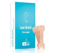 LASO BRAND - Pack 120 Tiras Nasales Antironquidos Extra Fuertes - Nasal Strips para 4 Meses - Tiras Nariz para Dormir - Respira mejor por la nariz y Alivia la Congestión Nasal