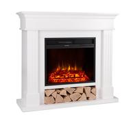 LasPilas 1800W 108cm Chimenea eléctrica con marco Blanco