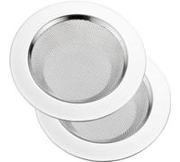 LASSHSWA 2 coladores de Fregadero de Cocina de Acero Inoxidable, coladores de Fregadero de Cocina, coladores de Fregadero con Borde Ancho Grande de 4.5 Pulgadas de diámetro para fregaderos de Cocina
