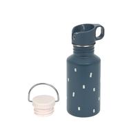 LÄSSIG biberón botella de acero inoxidable sin BPA 500ml niños guardería jardín de infancia a prueba de fugas con tapón/Bottle Stainless Steel Happy Prints midnight blue