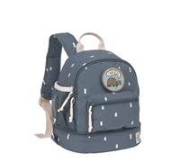 LÄSSIG Mochila Infantil con Correa para el Pecho Mochila de jardín de Infancia 27 cm, 4,5 litros Arriba, 1,5 litros Abajo, 3 años/Mini Backpack Happy Prints Midnight Blue