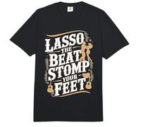 Lasso The Beat Stomp Your Feet - Baile en línea Comfort Colors Adult Heavyweight T-Shirt