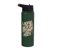 Lasso The Beat Stomp Your Feet - Baile en línea Stainless Steel Insulated Water Bottle