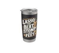 Lasso The Beat Stomp Your Feet - Baile en línea Vaso térmico de acero inoxidable de doble pared
