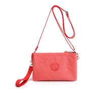 LassZone Bolso cruzado pequeño para mujeres y niñas, bolso cruzado de nailon para teléfono, mini bolsos de hombro tipo cartera con correa para muñeca y correas de hombro ajustables, Orange, Talla