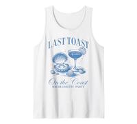 Last Brindis On The Coast Bride Team Beach Despedida de Soltera Camiseta sin Mangas