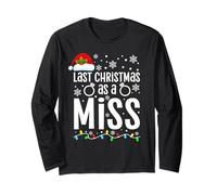 Last Christmas As A Miss Engagement Party Navidad Navidad Manga Larga