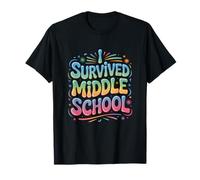 Last Day Middle School Cool Typography Graduation Camiseta