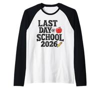 Last Day of School 2026 Student Teacher Graduation Camiseta Manga Raglan