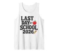 Last Day of School 2026 Student Teacher Graduation Camiseta sin Mangas
