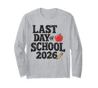 Last Day of School 2026 Teacher Summer Break Kids Manga Larga