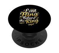 Last Fling Before The Ring - Novia de Despedida de Soltera PopSockets PopGrip Adhesivo