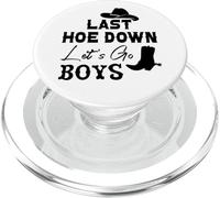Last Hoe Down Bachelorette Party Cowboy Women Lets Go Girls PopSockets PopGrip para MagSafe