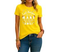 Last Krismes i gaif ju ma hart bat de weri näxt Last Christmas i gave You My Heart | Navidad Christmas X-Mas Damen T-Shirt, amarillo, S