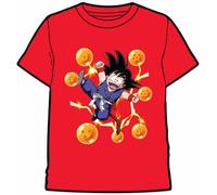 Last level Camiseta Marca Modelo Camiseta Dragon Ball ROJA Bolas L