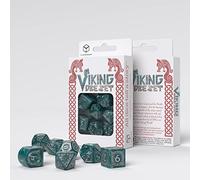 Last level- QW Set Dados Viking Modern Mjolnir (7) Juegos de Mesa, Multicolor, Talla única (RQRVIK4S)