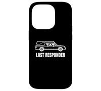 Last Responder Funny Mortician Hearse Design for Dark Humor Carcasa para iPhone 14 Pro