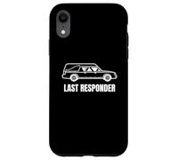 Last Responder Funny Mortician Hearse Design for Dark Humor Carcasa para iPhone XR