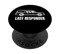 Last Responder Funny Mortician Hearse Design for Dark Humor PopSockets PopGrip Adhesivo
