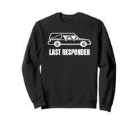 Last Responder Funny Mortician Hearse Design for Dark Humor Sudadera