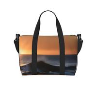 Last Sun Rays of Over The Sea Waves - Bolsa de viaje de mano con cremallera para fin de semana para mujeres y hombres