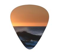 Last Sun Rays Of Over The Sea Waves - Paleta de guitarra (12 unidades, apto para bajo, guitarra eléctrica, banda sonora, Yukrili