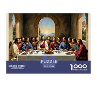 Last Supper Painting Cartón Bordes Lisos, Excelente Actividad En Interior para Juego Solo Y Tiempo En Familia 52x38cm/1000pcs