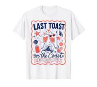 Last Toast On The Coast Bachelor Party Verano Camiseta