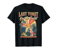 Last Toast On The Coast Bachelor Party Verano Camiseta