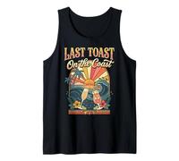 Last Toast On The Coast Bachelor Party Verano Camiseta sin Mangas