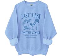 Last Toast On The Coast - Camisa de despedida de soltera, camisas Last Toast On The Coast, azul celeste, 3XL