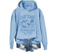 Last Toast On The Coast - Camisa de despedida de soltera, camisas Last Toast On The Coast, Azul cielo-1, 3XL