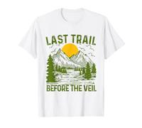 Last Trail Before The Veil Mountain Camp Citas Camping Hombres Camiseta