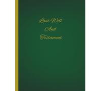 Last Will and Testament book: Simple Fill-in Spaces
