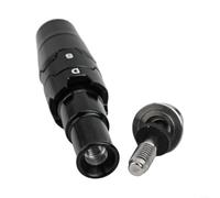 Lastdaytime Aleación de aluminio Golf Shaft Adapter Sleeve Support Mechanical Coupling Between And Steel Ejes y Metal Club Heads(Negro)
