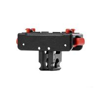 Lastdaytime Base de cámara de aleación de aluminio para Insta360 para Pro 2 con soporte magnético fuerte, adaptador de liberación rápida de dos garras para cámaras de acción, color negro, 3,9 x 2 x