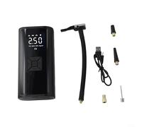 Lastdaytime - Bomba de neumático digital inalámbrica para coches, motocicletas, bicicletas y equipos deportivos inflables, con pantalla LCD de 12 V CC recargable por USB