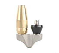 Lastdaytime Boquilla de limpieza de drenaje turbo de 3000 PSI para lavadoras a presión con material de cobre de acero inoxidable adecuado para mantenimiento de fontanería y limpieza de bloqueo de