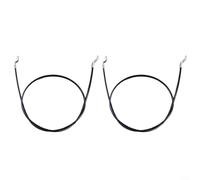 Lastdaytime Cable soplador de nieve de 2 piezas para lanzadores de nieve Murray de 2 etapas, repuesto 1501123MA MT1501123MA, color negro