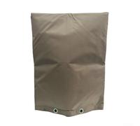 Lastdaytime Cubierta de reflujo aislada resistente con revestimiento de plata 420D Oxford para bomba de cabezal de pozo y válvula de aspersor protección contra congelación (café, 16 W x 20 pulgadas)